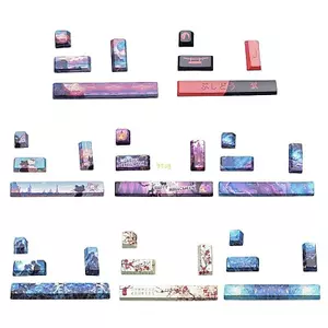 Btsg 4Keys Esc Entre 6 25u Spacebar Keycap Thay thế PBT 5Sides Nhiệt thăng hoa