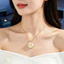 Xoay thép titan nữ micro dát trắng zircon cối xay gió thời trang đa năng