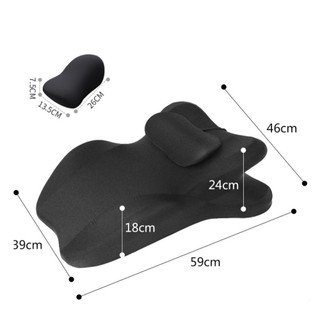 Gối đôi JKDESIGN, Gối ôm thư giãn đa chức năng có thể điều chỉnh, chống trượt có nắp đậy có thể tháo rời Đệm mông hỗ trợ cho cặp đôi để nghỉ ngơi, Massage, đọc sách