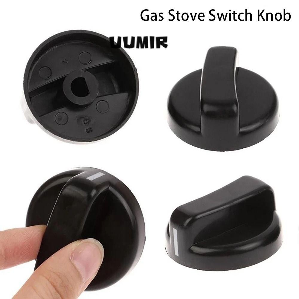 UUMIR 1 / 2 / 5 Cái Núm điều khiển bếp Gas, Núm điều khiển lò nướng phạm vi 8mm, Dành cho đầu đốt băng ghế dự bị Tay cầm bằng nhựa Nút công tắc thay thế chung
