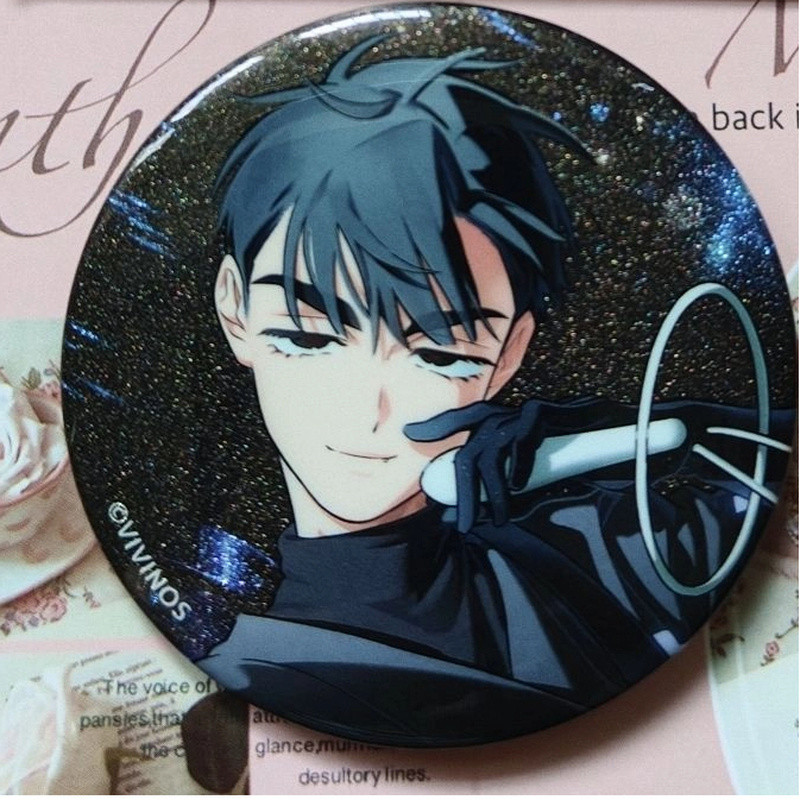 Alien Stage Ivan cho đến Luka 58mm Bộ sưu tập Huy hiệu Anime Huy hiệu Nhân vật Pin cho người hâm mộ và người sưu tập