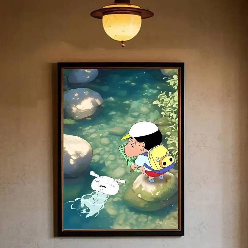 Anime Crayon Shin-chan poster Treo Tường Nghệ Thuật Nhà Phòng Khách Phòng Ngủ Thanh Trang Trí Thẩm Mỹ