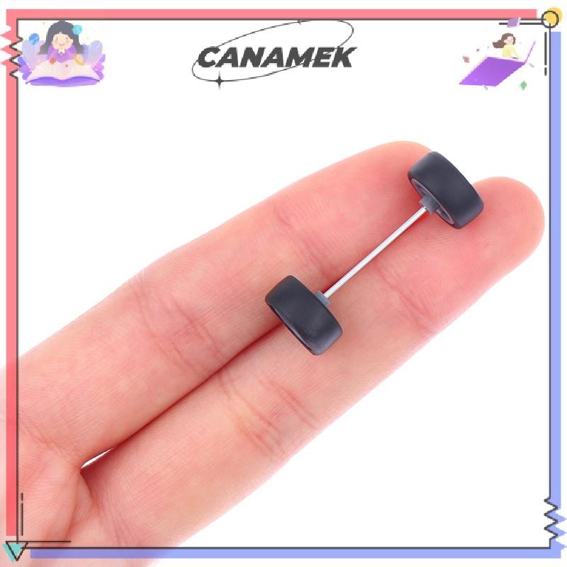CANAMEK 1 Bộ DIY Racing 1: 64 Bánh Xe Ô Tô Cho Lốp Cao Su Có Trục Bánh Xe Mô Hình Sửa Đổi Phần CSF