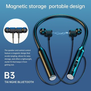 Tai Nghe Bluetooth B3 – Âm Thanh Vòm 12D, Thiết Kế Đeo Cổ Thể Thao