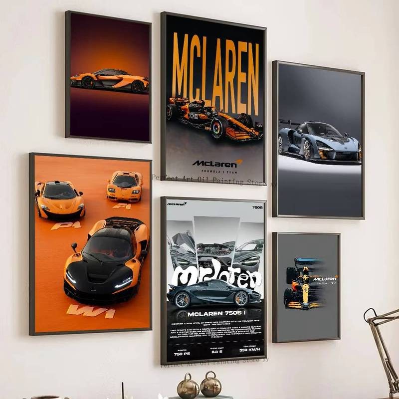 Thương Hiệu Thời Trang M - McLaren F1 Mẫu Poster Nghệ Thuật In Thanh Trang Trí Nội Thất Phòng Khách