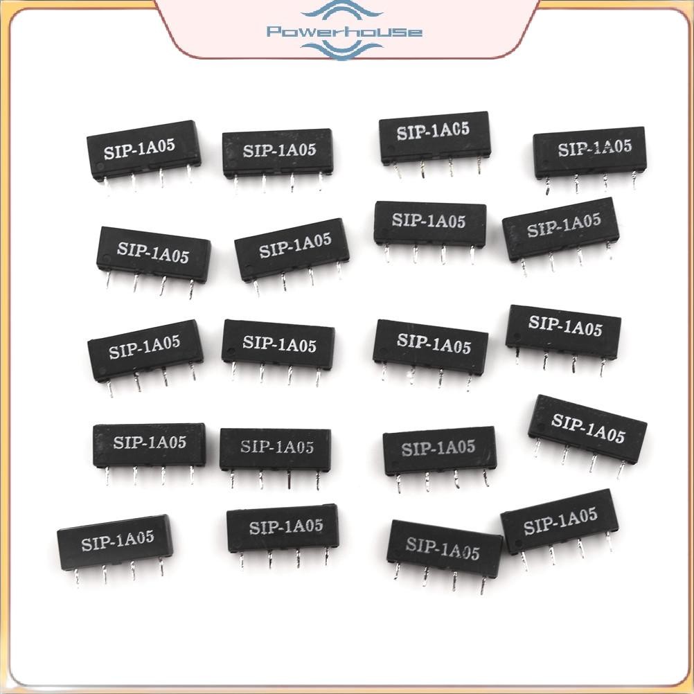 ĐIỆN Mới 20 chiếc 5V Rơle SIP-1A05 Reed Relay 4PIN cho PAN CHANG Rơle.