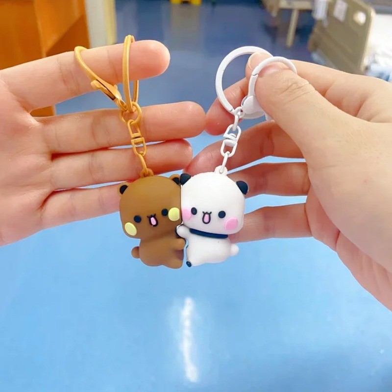 Panda Bubu Và Yier Từ Ôm Móc Khóa Hoạt Hình Gấu Trúc Bubu Và Dudu Từ Mặt Dây Chuyền Móc Khóa Ba Lô Mặt Dây Chuyền Móc Khóa Quà Tặng