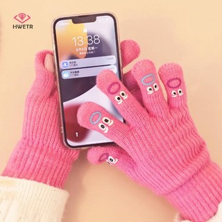 Găng Tay Dệt Kim Nữ Mùa Đông, Phong Cách Hàn Quốc, Chống Lạnh Và Ấm Áp Cho Mọi Ngón