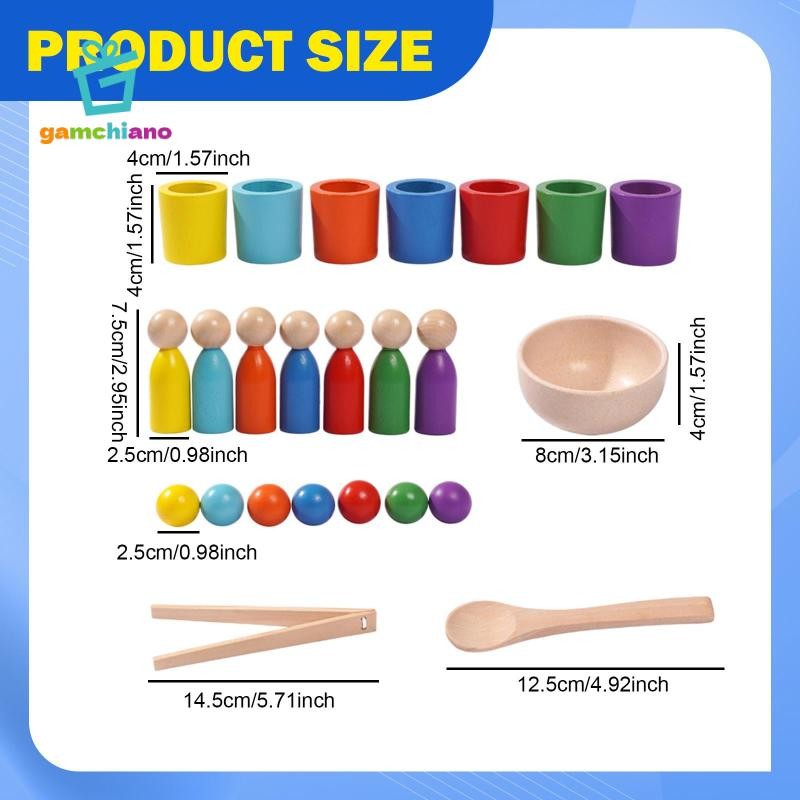 Gamchiano Cầu Vồng Bóng Trong Cốc Màu Sắc Cầu Vồng Phù Hợp Với Đồ Chơi Đào Tạo Logic Tư Duy Phát Triển Đồ Chơi Cảm Giác Cho Trẻ Em Quà Tặng Ngày Lễ