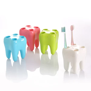 Bàn chải đánh răng sành điệu Giá đỡ bàn chải đánh răng PS Hoạt hình sáng tạo Bàn chải đánh răng Ghế bàn chải đánh răng nhiều lỗ