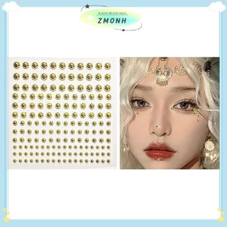 ZMONH Miếng Dán Giả Mũi Stud Tự Dính Kim Cương Giả Không Xuyên Mắt Tai Mặt Trang Sức Cơ Thể Cho Nữ Miếng Dán Pha Lê