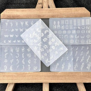 [savemoneyeveryday] Khuôn nghệ thuật làm móng bằng silicon 3D DIY Khung hoa cổ điển Thiết kế hoa Bản mẫu cứu trợ trong suốt Dụng cụ làm móng tay [vn]