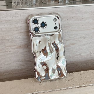 Mạ Điện Bạc Hồng Thiên Thạch Họa Tiết Ốp Lưng Điện Thoại iPhone 17Promax 17Pro 17Air 12 13 14 15 16 Pro Max 11 Chống Sốc Bảo Vệ Toàn Diện Nam Nữ Vỏ Di Động