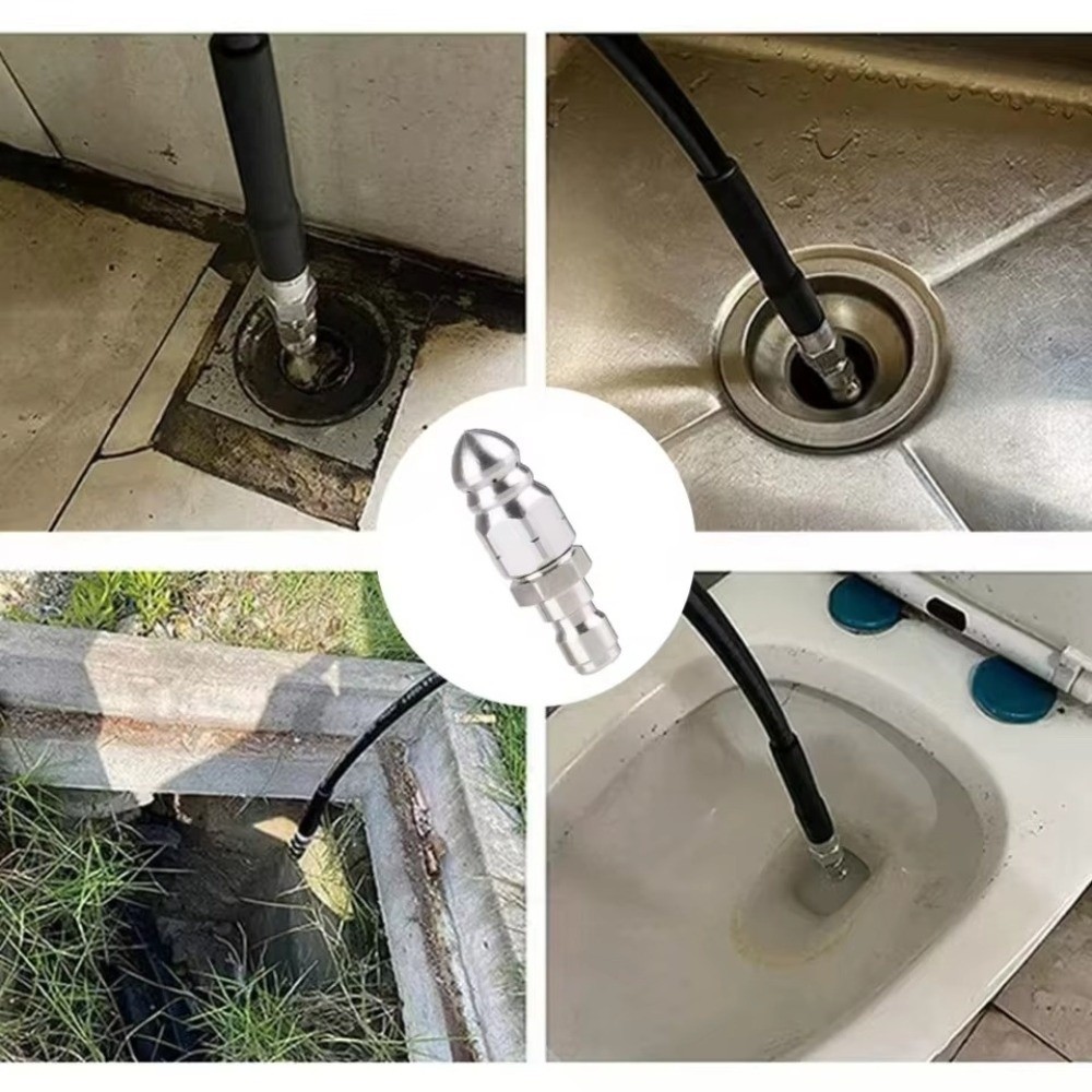 Vòi phun áp lực HWAIDY, Phụ kiện giặt G1 / 4 "Máy rửa áp lực Vòi phun thoát nước, Đầu chuột làm sạch vòi phun kết nối nhanh
