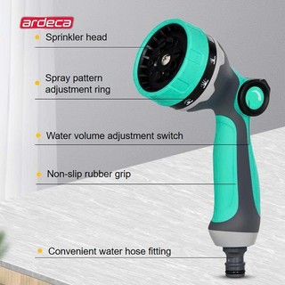 Andeca Vòi Phun Nước Tưới Cây 10 chế độ, Xịt  Rửa Xe & sân vườn, Tắm Thú cưng, Nhựa Abs Cao Cấp