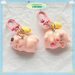 ZMONH Ba Chiều Lợn Hồng Móc Khóa Mặt Dây Chuyền Động Vật Dễ Thương Khóa Ngôi Sao Móc Khóa Dễ Thương Chú Heo Nhỏ Mẫu Móc Khóa Trẻ Em Quà Tặng