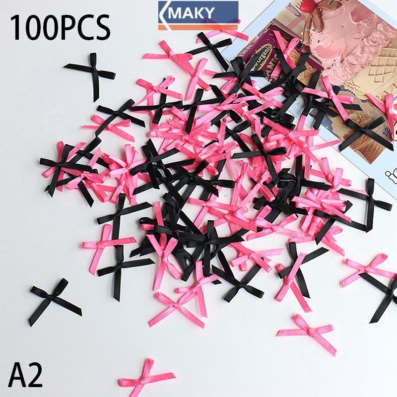 Onetimingcool 100 Chiếc 20 Mm-30 Mm Kích Thước Nhỏ Sa Ruy Băng Nơ Hoa Đồ Trang Trí Đồ Thủ Công Phụ Kiện Vật Dụng Trang Trí VN
