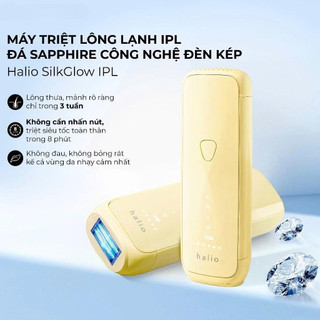 Máy Triệt Lông Halio SilkGlow IPL Sapphire Cooling Hair Removal Device, 7xung/1s |BH 24 Tháng, chính hãng