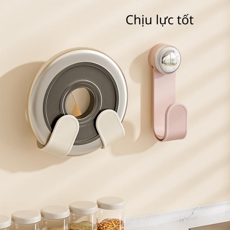 set 3 Giá Để Nắp Nồi Hút Chân Không Có Thể Điều Chỉnh Kích Thước Dễ Dàng Lắp Đặt, Kệ Để Nắp Nồi Nhà Bếp Tiện Lợi