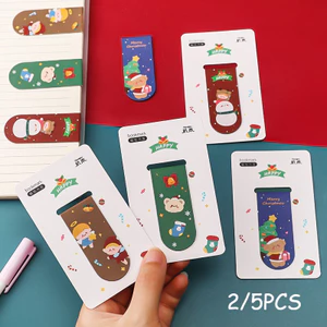 2 / 5 Chiếc Trường Học Dễ Thương Sáng Tạo Từ Tính Giáng Sinh Đánh Dấu Trang Giáo Viên Phong Cách Đánh Dấu Trang
