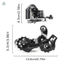 Xe Đạp Leo Núi Đa Năng với Derailleur 6/7/8 Tốc Độ Gắn Trực Tiếp