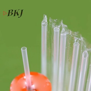 [KJ] 500 Chiếc Ống Hút Nhựa DIY Dùng Một Lần Ngắn Trong Suốt Nhọn Mỏng Ống Hút Uống Hàng Hóa Phụ Kiện Nhà Bếp [Mới]