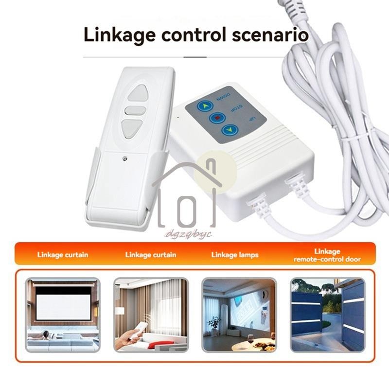 Điều khiển từ xa Bộ điều khiển màn hình máy chiếu 433MHZ Rèm điện Điều khiển từ xa không dây Bộ thu phích cắm US