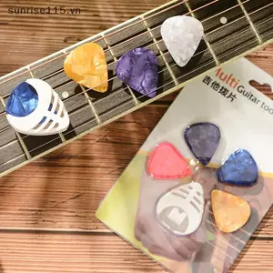 SRVN 4 Chiếc Guitar Pis & Guitar Pi Bộ Giá Đỡ Cho Đàn Guitar Acoustic Đàn Guitar Điện Bass Ukulele Sti-on Giá Đỡ Màu Sắc Ngẫu Nhiên.