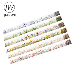 JIANWU 30mm * 200cm Vintage Nông thôn Vật liệu cảnh quan hoa Cắt băng ScrapbookingPET Sáng tạo DIY Tạp chí Văn phòng phẩm