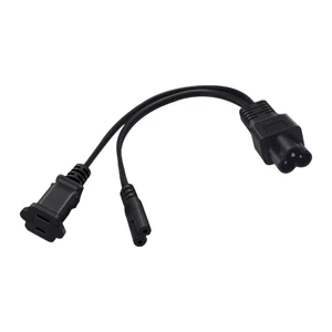 Cáp chia nguồn ngắn BTM C6 đến C7 + 1-15R và 2 lỗ Ổ cắm 30Cm Thiết kế dây đồng
