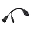 Cáp chia nguồn ngắn BTM C6 đến C7 + 1-15R và 2 lỗ Ổ cắm 30Cm Thiết kế dây đồng