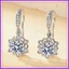Bông Tai Bông Tuyết Rỗng Phụ Kiện Bé Gái Niche Thời Gian Giả Moissanite Bông Tai