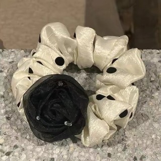 Hululu / Chấm Bi Pháp ~ Satin Sang Trọng Buộc Tóc Phụ Kiện Tóc Mũ Đội Đầu Thời Trang Cao Cấp Băng Đô
