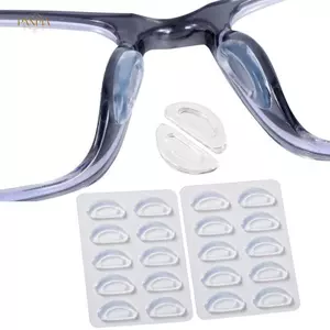 PNPIA- 10 Cặp Kính Mắt Chống Trơn Trượt Miếng Lót Mũi Kính Silicon Mềm Miếng Lót Mũi Chống Trơn Trượt Miếng Lót Mũi Bộ Silicon Mềm Miếng Lót Mũi