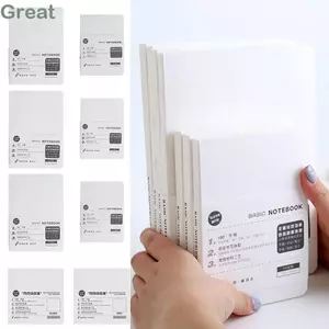 Máy tính xách tay thay thế GREA, Máy tính xách tay thay thế giấy trống lưới ngang, Sổ tay A5 a6 màu trắng chất lượng cao Sổ tay trang bên trong