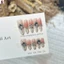 10 Chiếc Trắng Pháp Đầu Bấm Vào Móng Tay Với Zircon Kim Cương Giả Tự Dính Móng Tay Giả Thân Thiện Với Môi Trường Nhựa Full Cover Móng Tay Giả Cho Nữ Đi Lại Hàng Ngày Tiệc Cưới