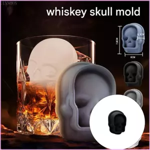 Cinna Fun Skull Ice Cubes Khay Khuôn Có Nắp Thiết Kế Để Dễ Dàng Sử Dụng Trong Các Bữa Tiệc Và Nhà Thanh Cho Cocktail Rượu Bia