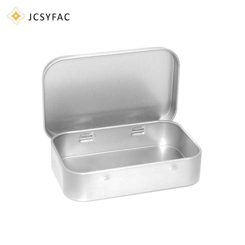 JCSYFAC Mini Hộp Kim Loại Mạ Tin Trượt Bao Bảo Quản Trang Sức Cưới Đựng Thuốc Di Động Mỹ Phẩm Người Tổ Chức Mới