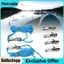 Belleshopp Dụng cụ siết dây YUEHISY với khả năng điều chỉnh dây dễ dàng Con lăn hợp kim biển & thép không gỉ Phù hợp với dây thừng 3 mm/4 mm Hộp lưu trữ 4 gói