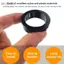 Belleshopp 160 Chiếc Cáp Chụp Ống Lót Grommets Màu Đen Trong Grommet Bảo Vệ Bộ 6 Loại Kích Thước
