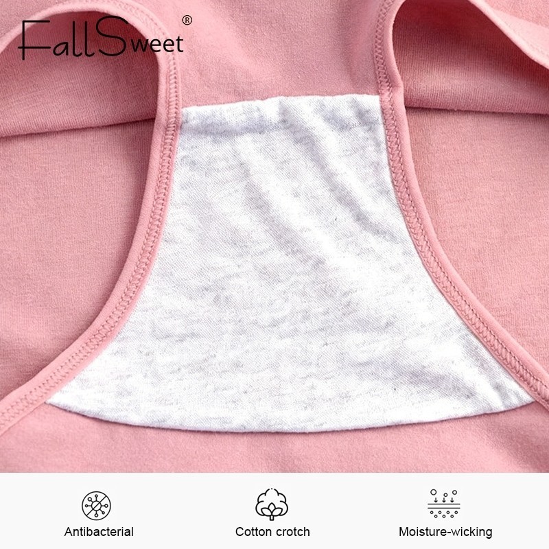 FallSweet Combo 5 Quần Lót Cotton Cao Cấp Thoải Mái Kháng Khuẩn Plus Size M-3XL