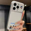 Ốp lưng iPhone Họa tiết da mạ phong cách Crayon Shin-chan mô hình bạn thân iPhone 17 16 15 14 13 12 11 Pro Max Plus Max