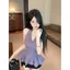 Áo yếm dây màu tím dành cho nữ mùa hè Hot Girl cổ chữ v đẹp