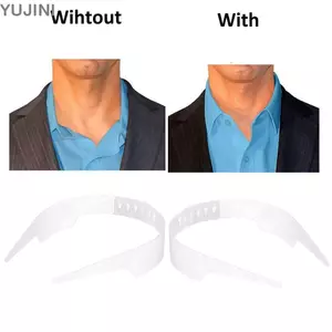 YUJUNI Áo Sơ Mi Cổ Hỗ Trợ Shaper, Cổ Áo Ở Lại Gói Bộ Áo Sơ Mi Slick Đứng Cổ Dụng Cụ, Cổ Tay Có Thể Điều Chỉnh Quần Áo Phụ Kiện