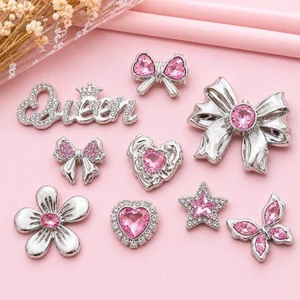 Set Charm Nữ Hoàng Pha Lê Hồng Đính Đá Cao Cấp Luxury Pink Crystal Queen Collection Sang Trọng Thanh Lịch Đẳng Cấp