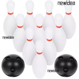 Trò chơi bowling NEWIDEA, Bộ đồ chơi bowling màu trắng vui nhộn, Đồ chơi bowling bằng nhựa cho trẻ em Bóng trong nhà