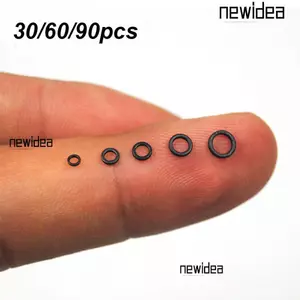 NEWIDEA 30 / 60 / 90 Chiếc Cá Chép Câu Cá O Nhẫn Đen Nóng Tippet Giàn Khoan Nhẫn