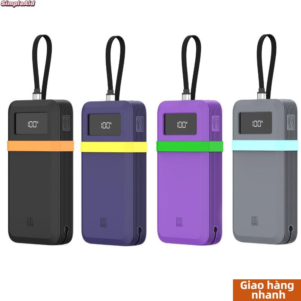 Silicone SIMPLEAID, Bảo vệ màu trơn mềm, Mang theo chống sốc di động chất lượng cao cho Du lịch Cuktech 25 SE Power Bank 25000mAh