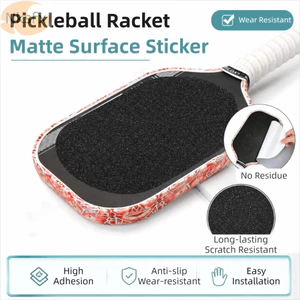 NKSFX 2 Miếng Dán Bề Mặt Mái Chèo Pickleball, Tăng Cường Xoay Đa Năng Mái Chèo Grit Bề Mặt Băng, Nhẹ Cải Thiện Tay Cầm Không Dính Dư Lượng Chống Trơn Trượt Mái Chèo Mặt Lớp Phủ Thực Hành