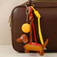 Mới pu Da Thời Trang Burger Dachshund Túi Cao Cấp Mặt Dây Chuyền Móc Khóa